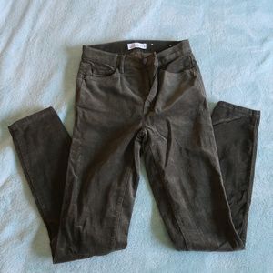 Green corduroy pants